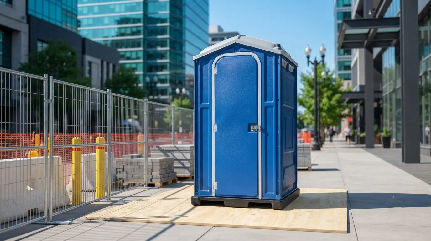 Porta potty in winter